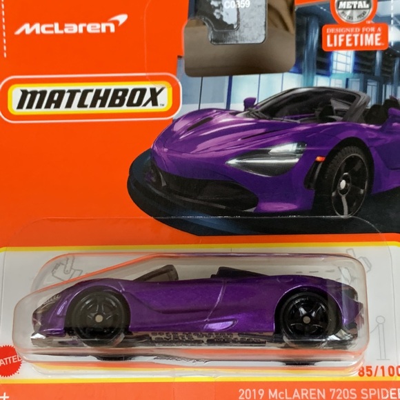 2019 McLaren 720S Spider Matchbox Car MB85 Diecast Collectible MBX 2024 - Picture 2 of 6